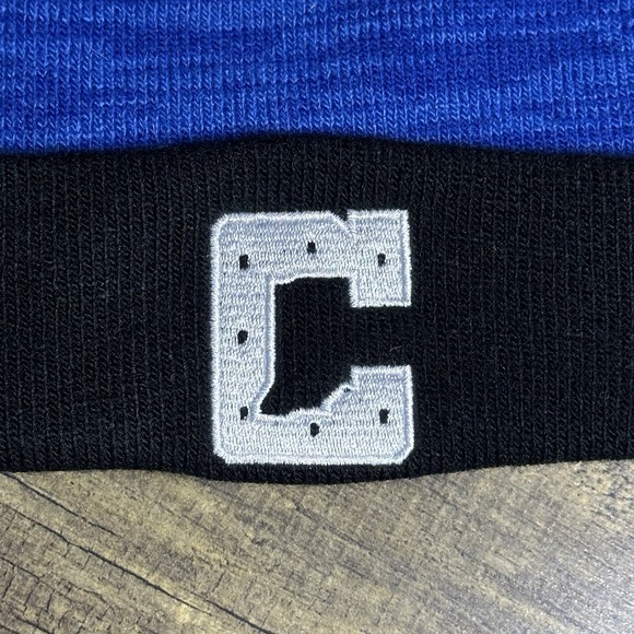 2025 Indianapolis Colts Lucas Oil Beanie Winter Hat | Adult NFL Blue & Black - Picture 2 of 5
